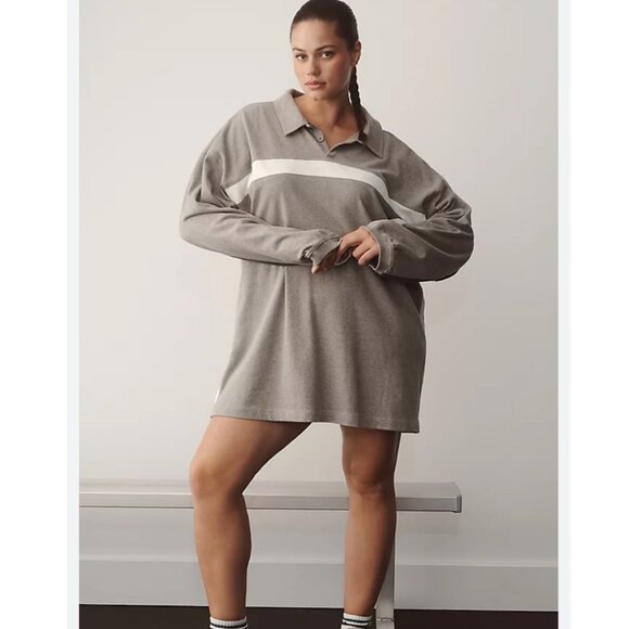 Gola x Anthropologie Team Grey Motif Jersey Dress Size S NEW WITH TAG - Picture 4 of 4